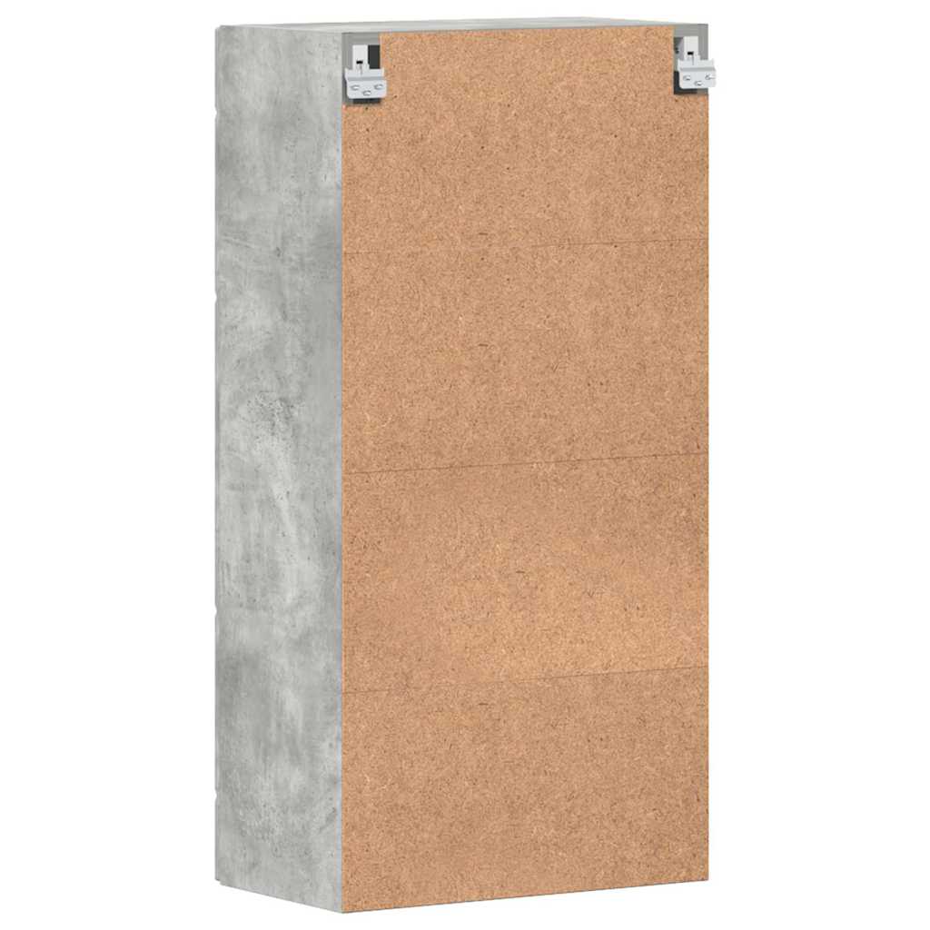 Wall-mounted Cabinet with Shelf Concrete grey 55 x 29 x 100 cm